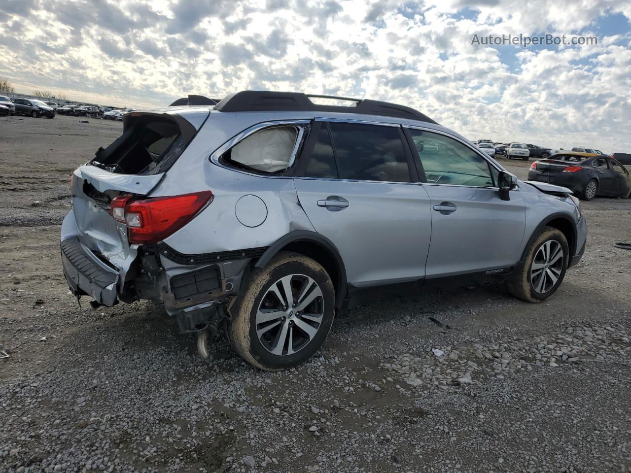 2019 Subaru Outback 3.6r Limited Silver vin: 4S4BSENC6K3344495