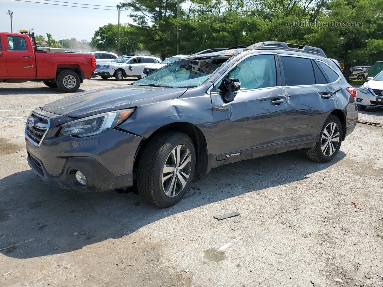 2019 Subaru Outback 3.6r Limited Gray vin: 4S4BSENC9K3220429