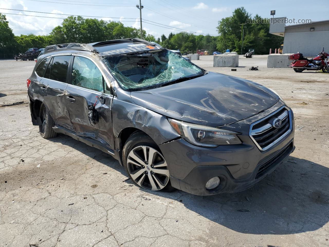 2019 Subaru Outback 3.6r Limited Gray vin: 4S4BSENC9K3220429