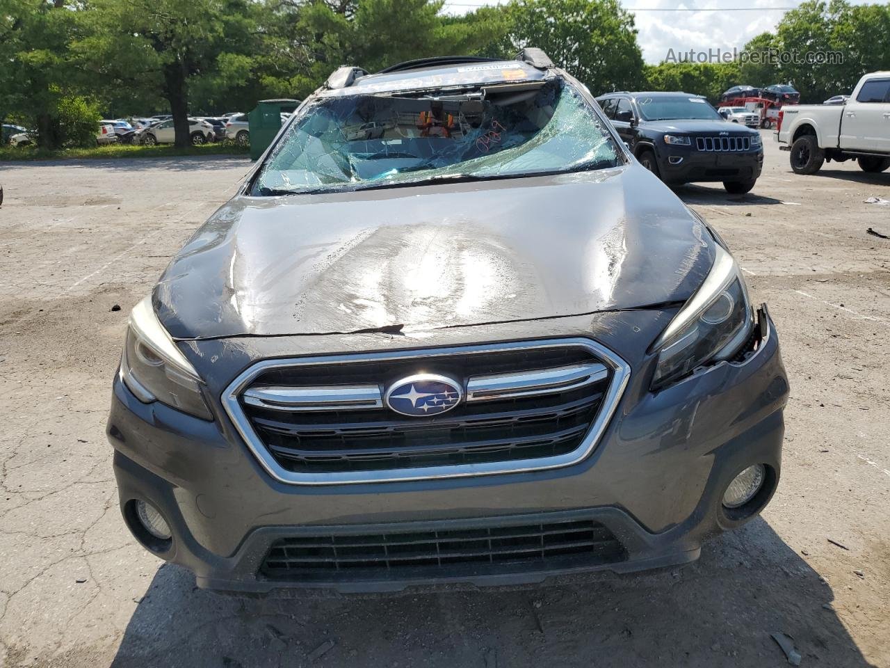 2019 Subaru Outback 3.6r Limited Gray vin: 4S4BSENC9K3220429