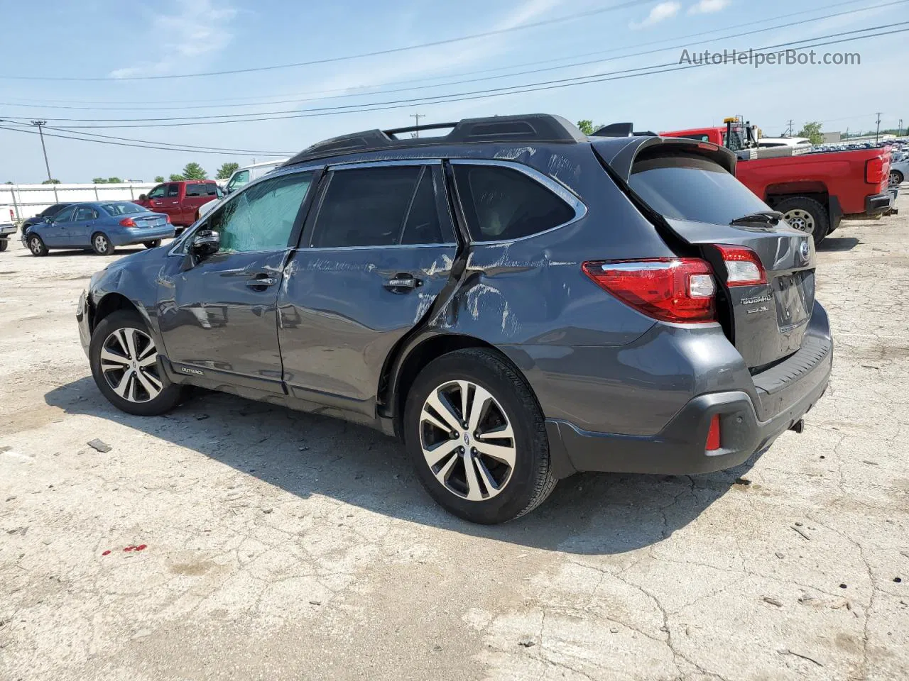 2019 Subaru Outback 3.6r Limited Gray vin: 4S4BSENC9K3220429