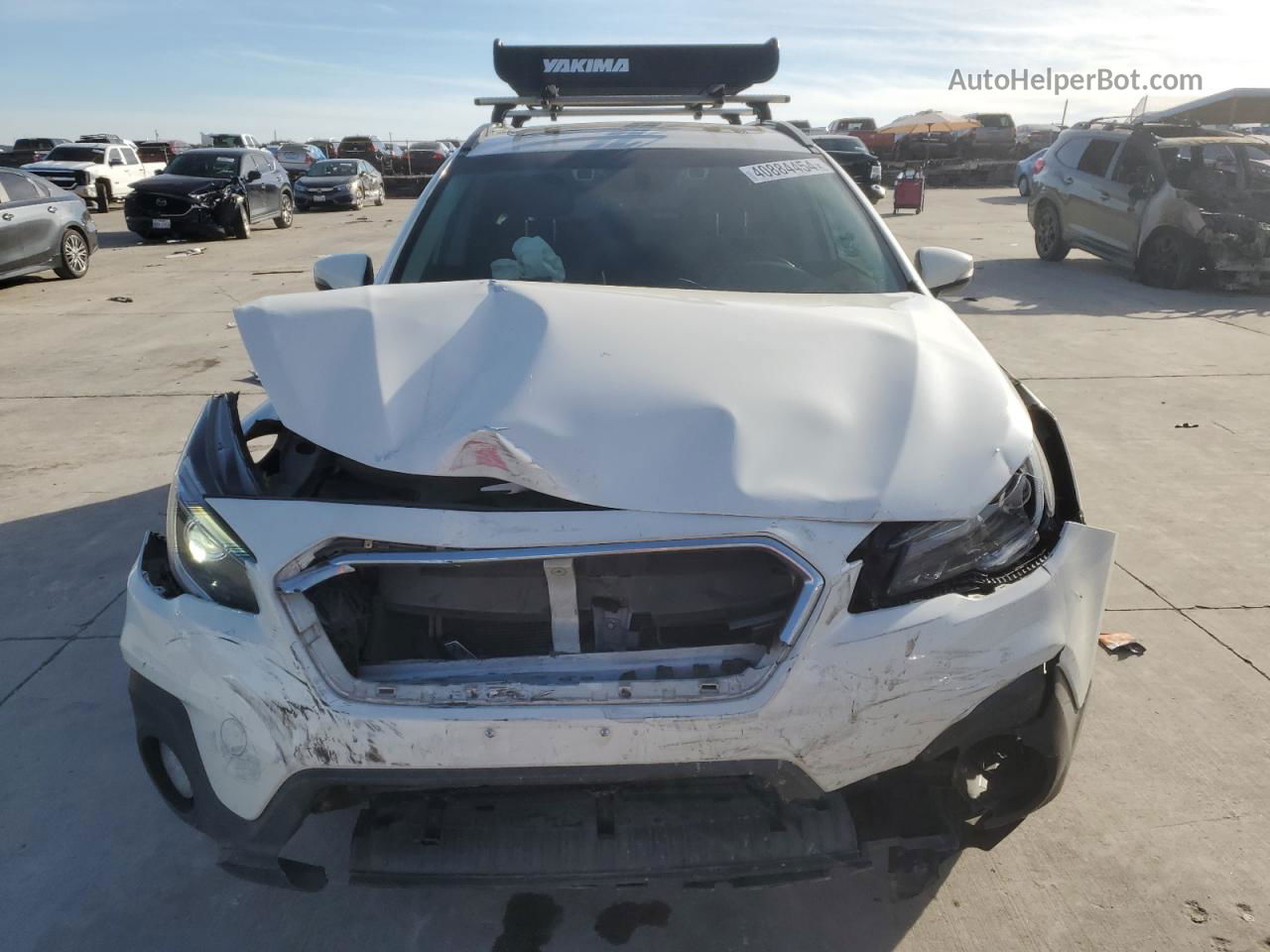 2019 Subaru Outback Touring White vin: 4S4BSETC5K3295664