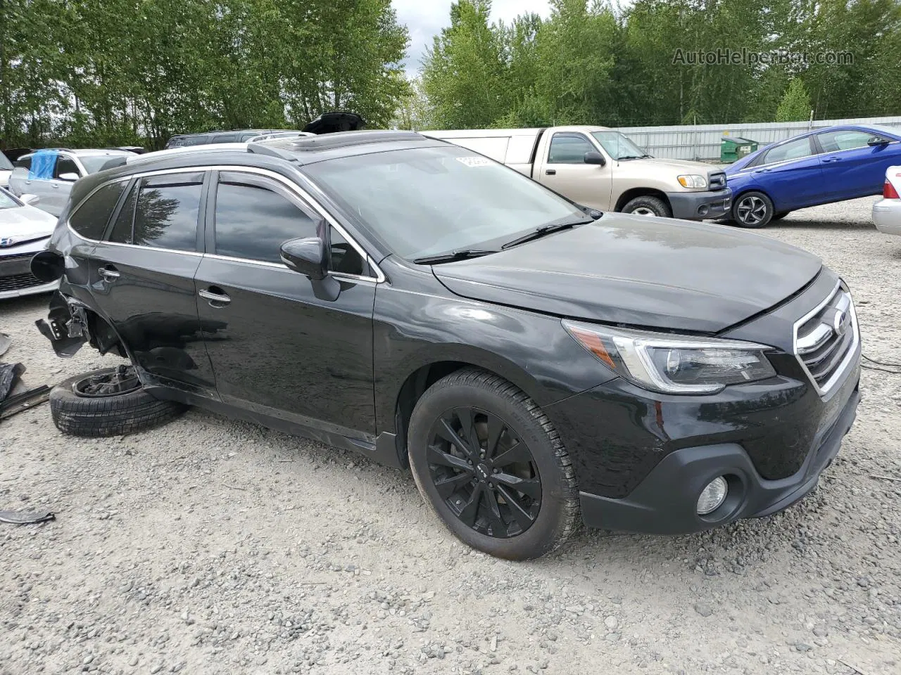 2019 Subaru Outback Touring Black vin: 4S4BSETC9K3239274