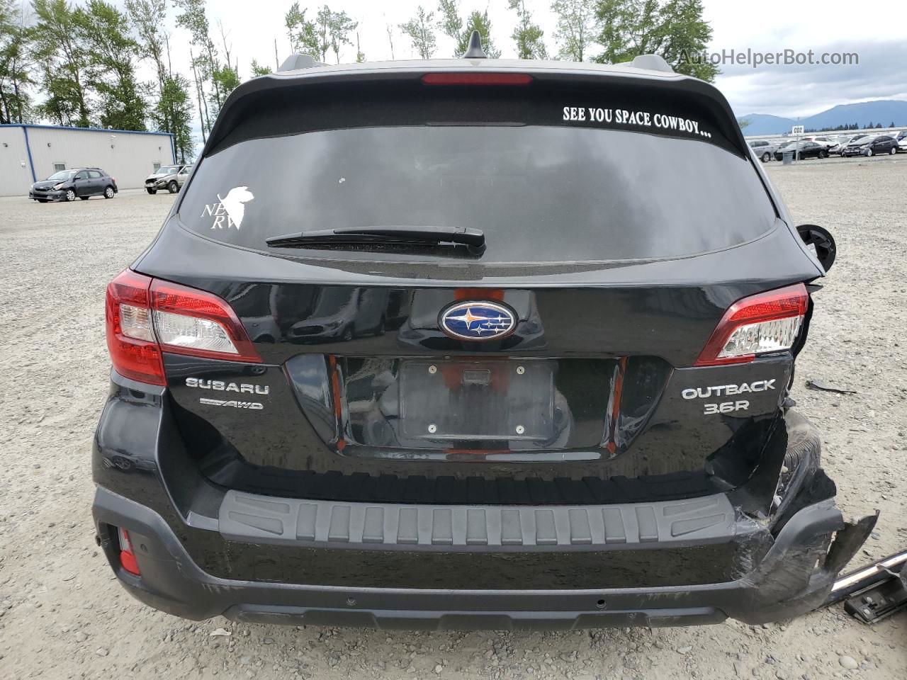 2019 Subaru Outback Touring Черный vin: 4S4BSETC9K3239274