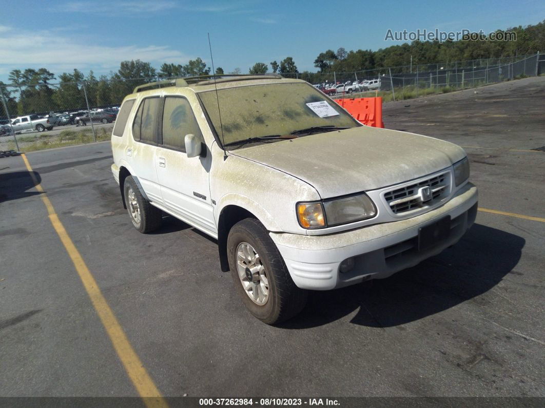 2001 Honda Passport Lx/ex/ex W/luxury Pkg White vin: 4S6CK58W314401777