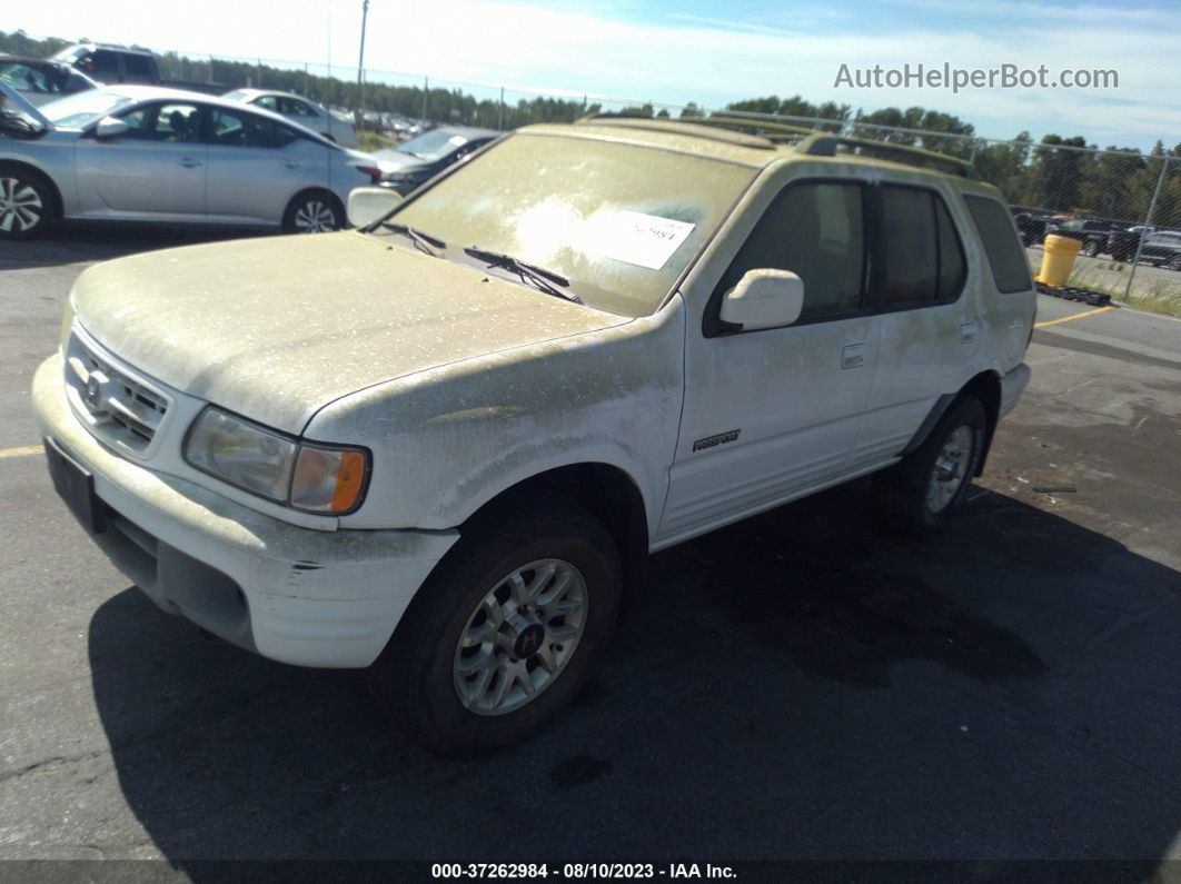 2001 Honda Passport Lx/ex/ex W/luxury Pkg White vin: 4S6CK58W314401777