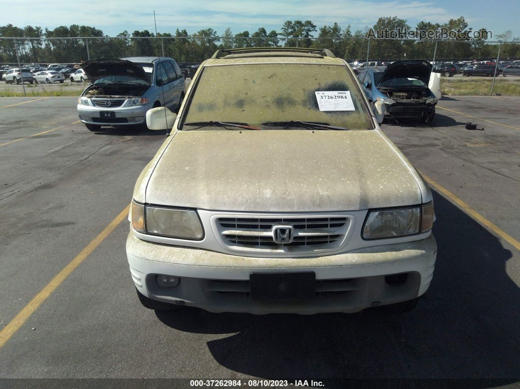 2001 Honda Passport Lx/ex/ex W/luxury Pkg White vin: 4S6CK58W314401777