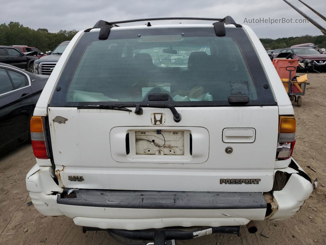 2001 Honda Passport Ex White vin: 4S6CK58W414408012