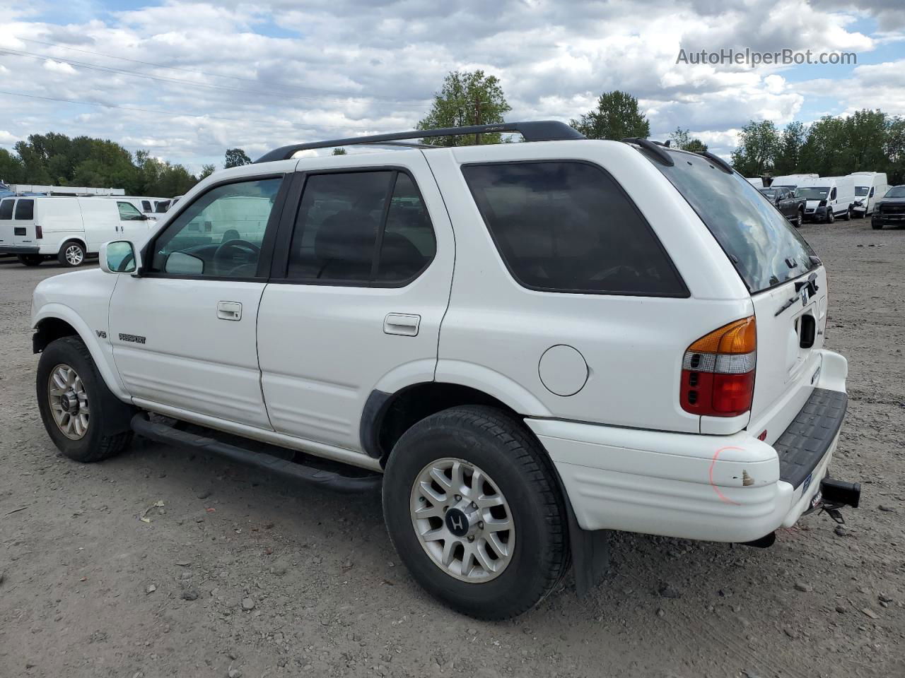 2001 Honda Passport Ex White vin: 4S6DM58W014404716