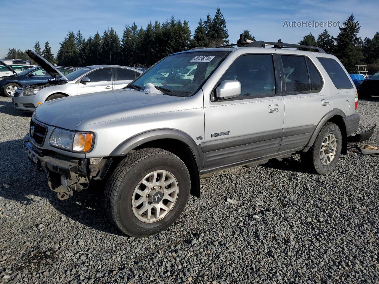 2001 Honda Passport Ex Silver vin: 4S6DM58W014413920