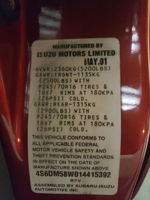2001 Honda Passport Ex Red vin: 4S6DM58W014415392