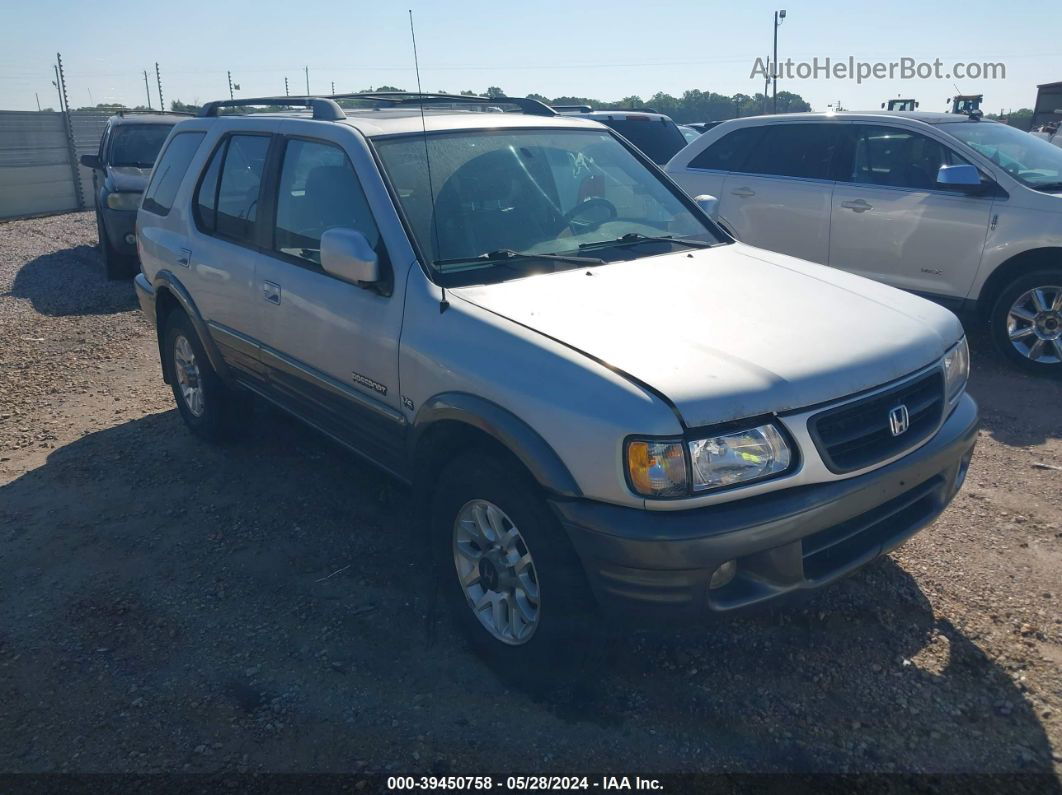 2001 Honda Passport Ex/lx Silver vin: 4S6DM58W214400568