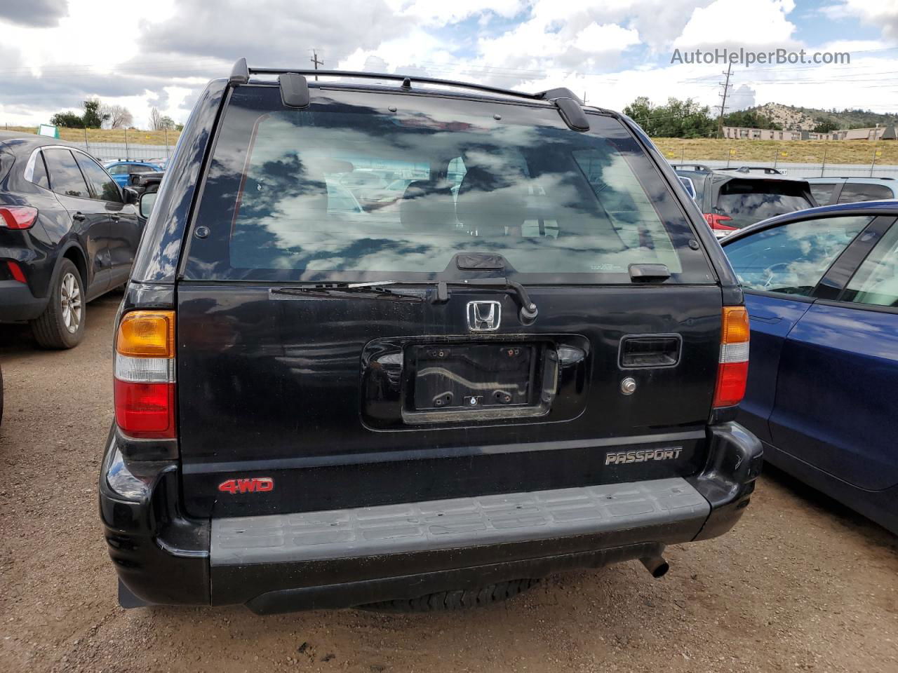 2001 Honda Passport Ex Черный vin: 4S6DM58W214404720