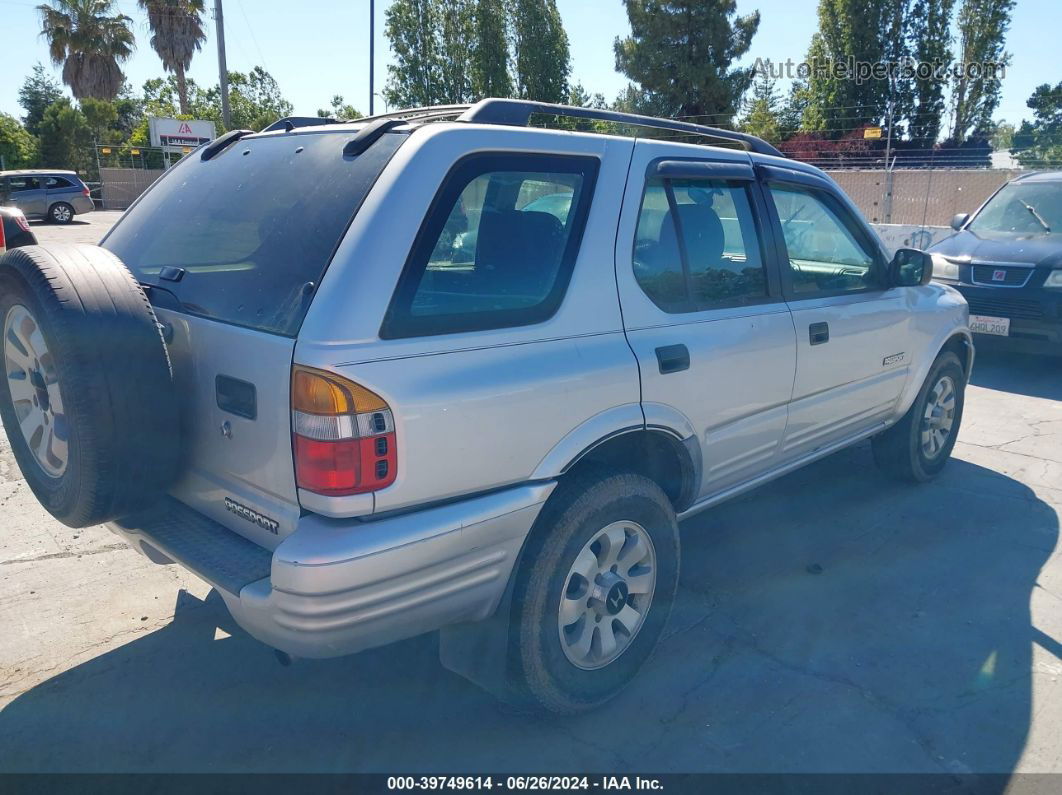 2001 Honda Passport Ex/lx Silver vin: 4S6DM58W314411689