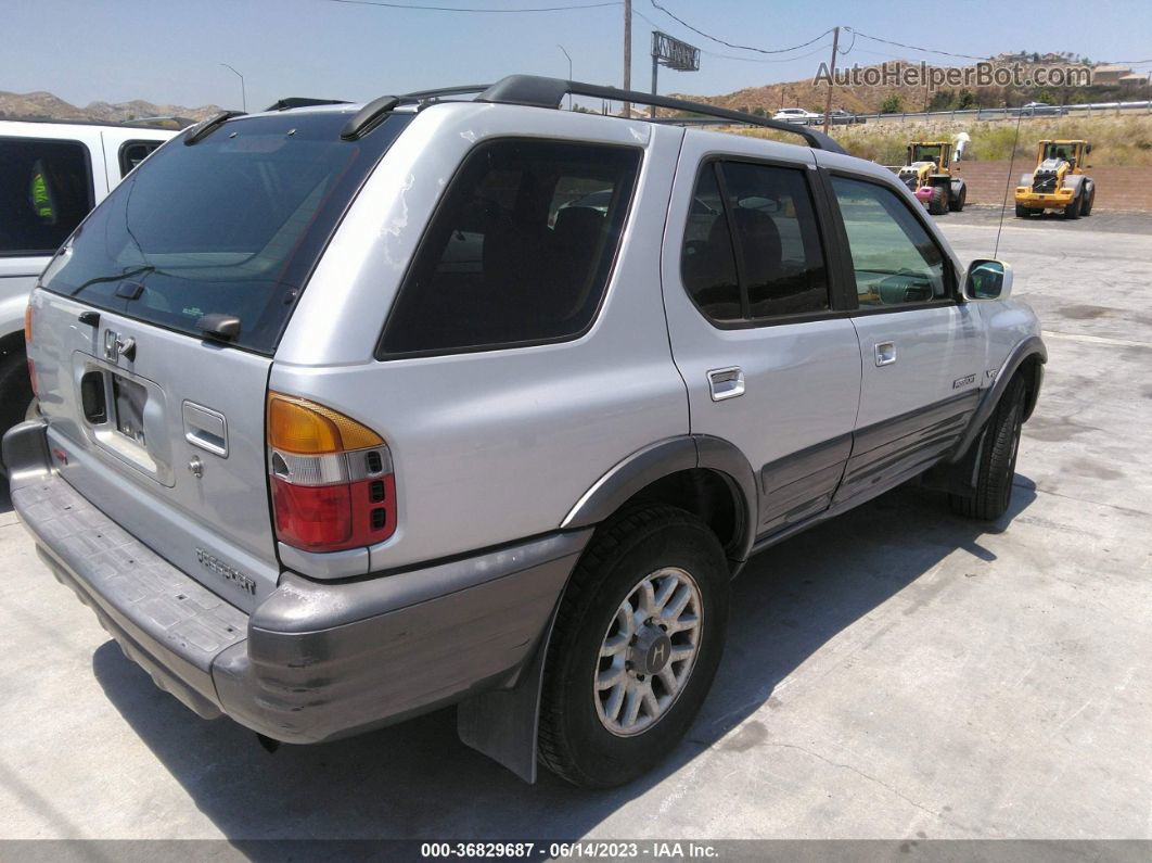 2001 Honda Passport Lx/ex/ex W/luxury Pkg Silver vin: 4S6DM58W614414392