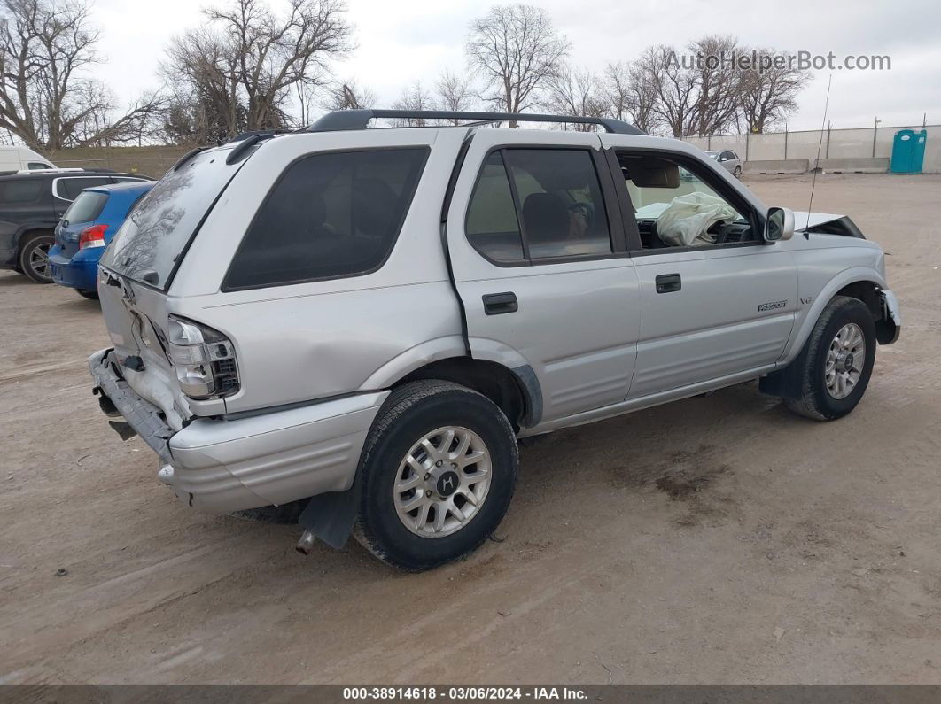 2001 Honda Passport Ex/lx Silver vin: 4S6DM58W714407824