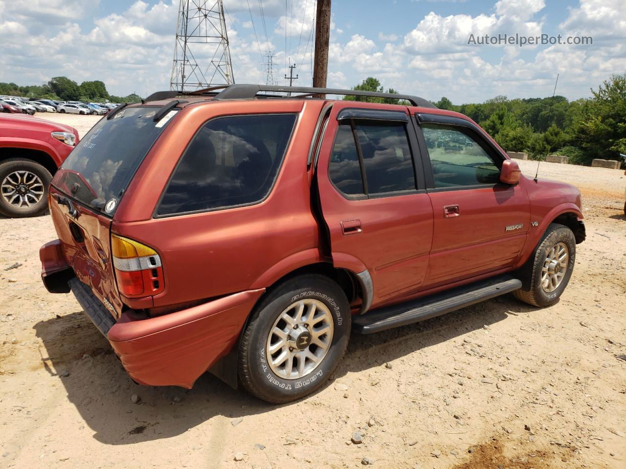 2001 Honda Passport Ex Красный vin: 4S6DM58W914413074