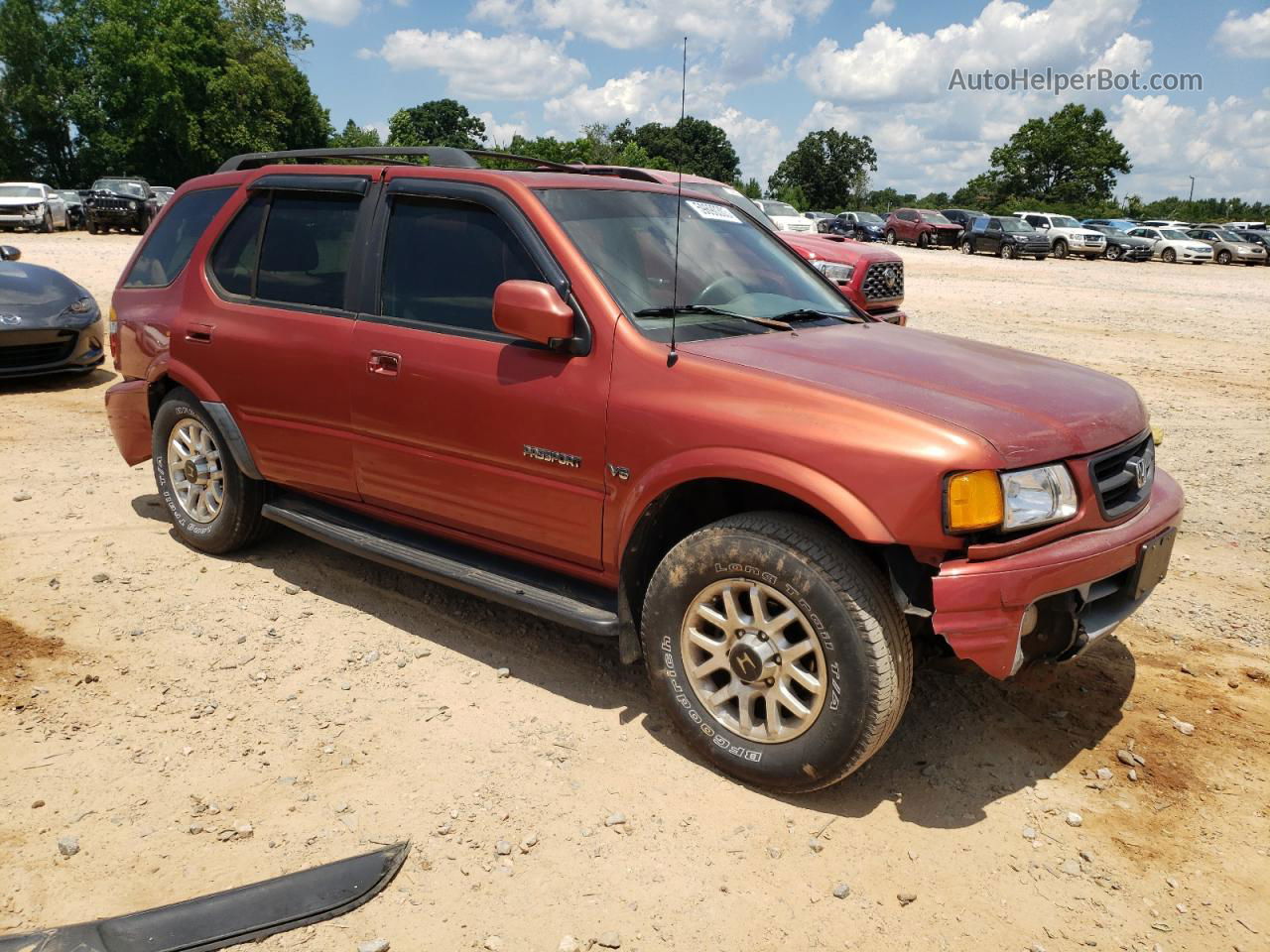 2001 Honda Passport Ex Красный vin: 4S6DM58W914413074