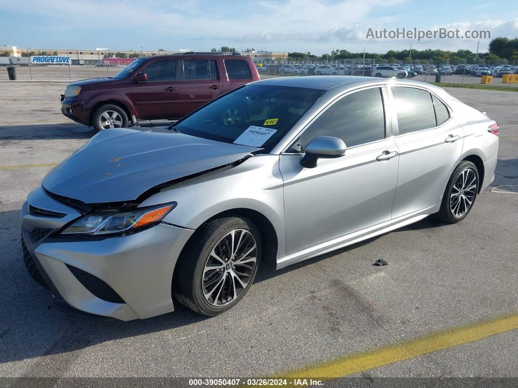 2019 Toyota Camry Se Silver vin: 4T1B11HK0KU166222