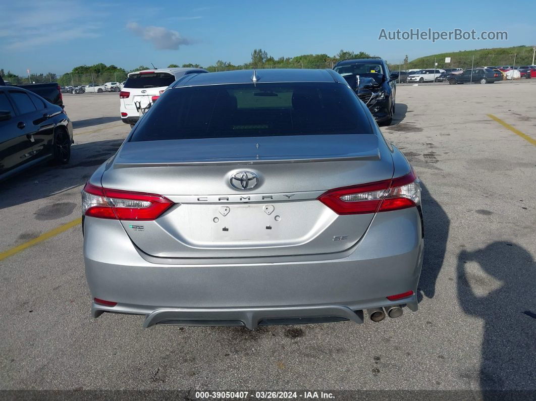 2019 Toyota Camry Se Silver vin: 4T1B11HK0KU166222