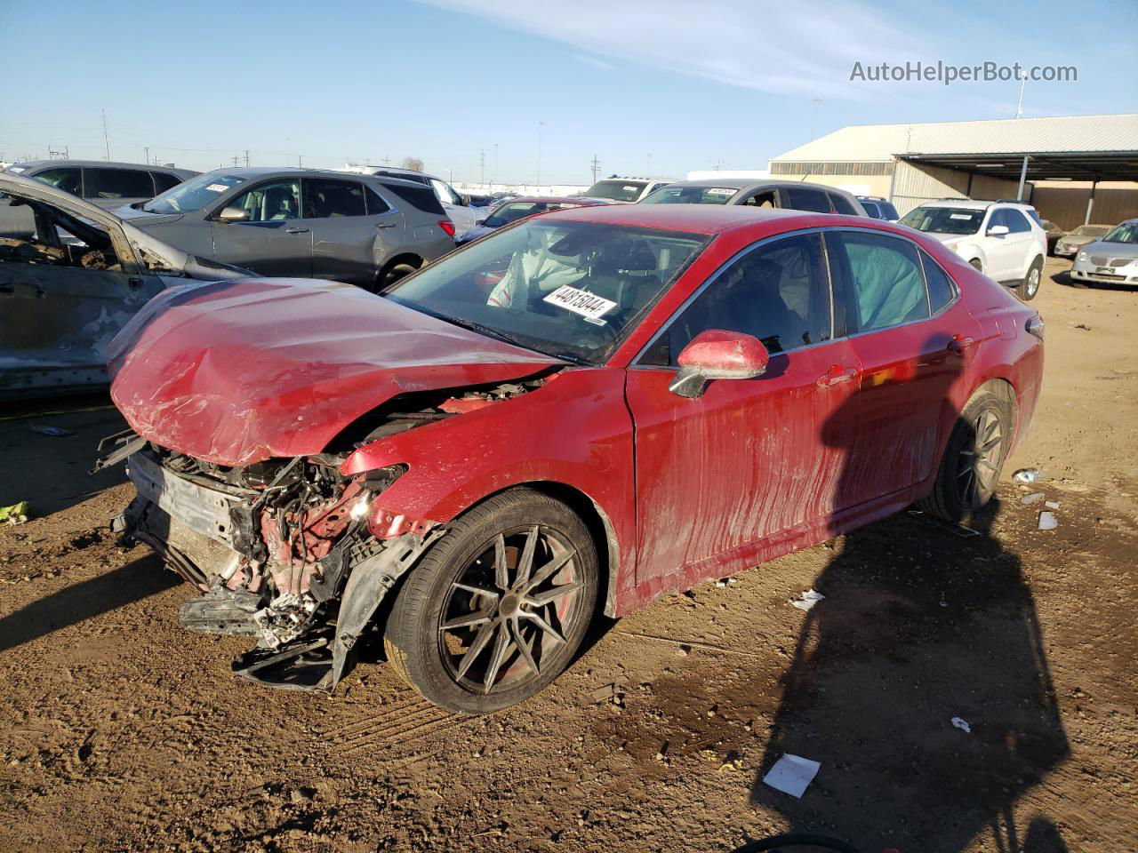 2019 Toyota Camry L Red vin: 4T1B11HK0KU173347