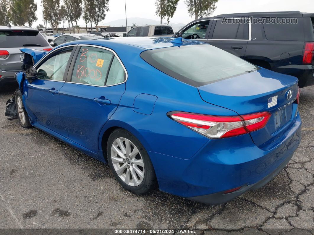 2019 Toyota Camry Le Blue vin: 4T1B11HK0KU175423