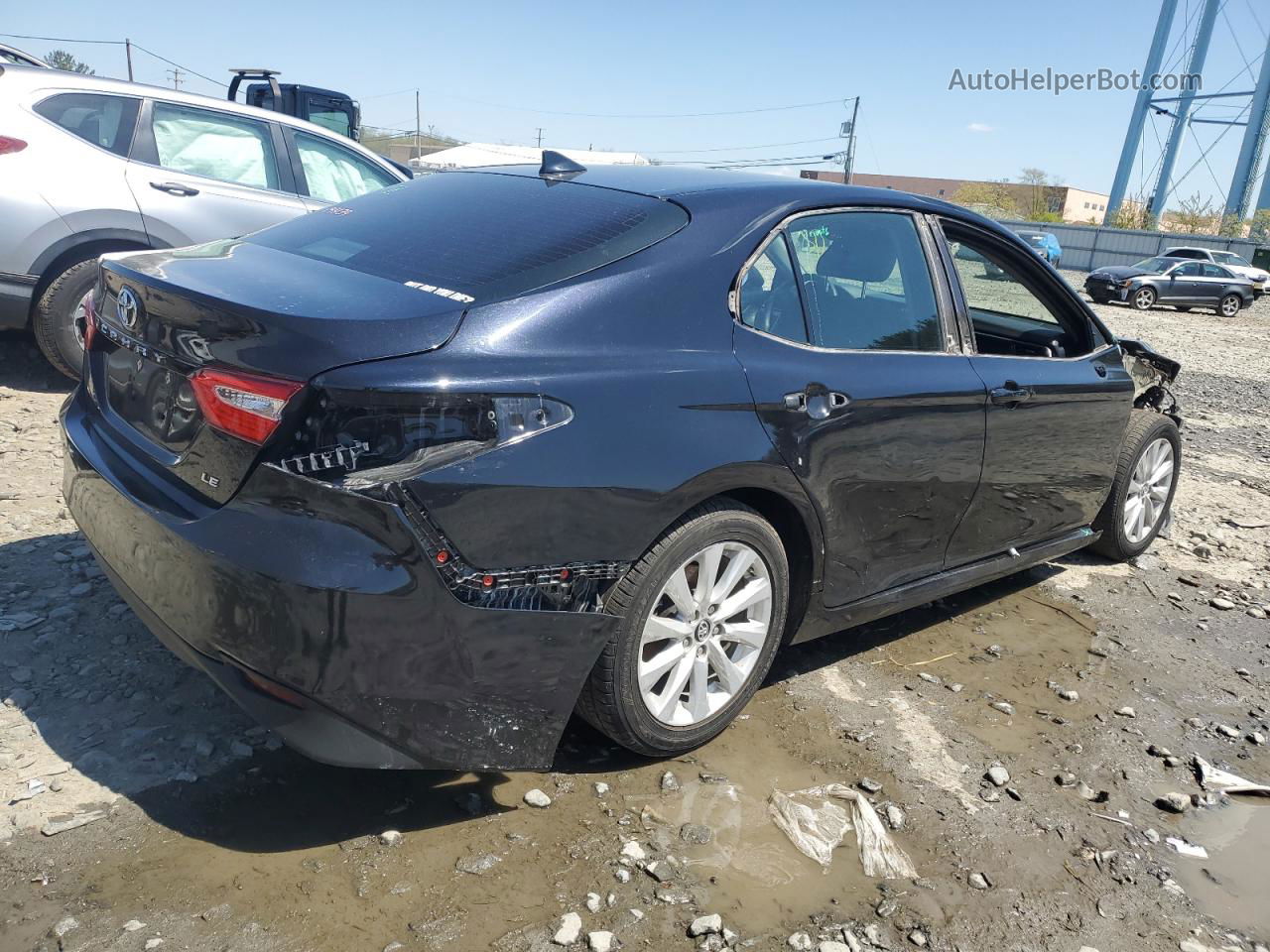 2019 Toyota Camry L Black vin: 4T1B11HK0KU183182