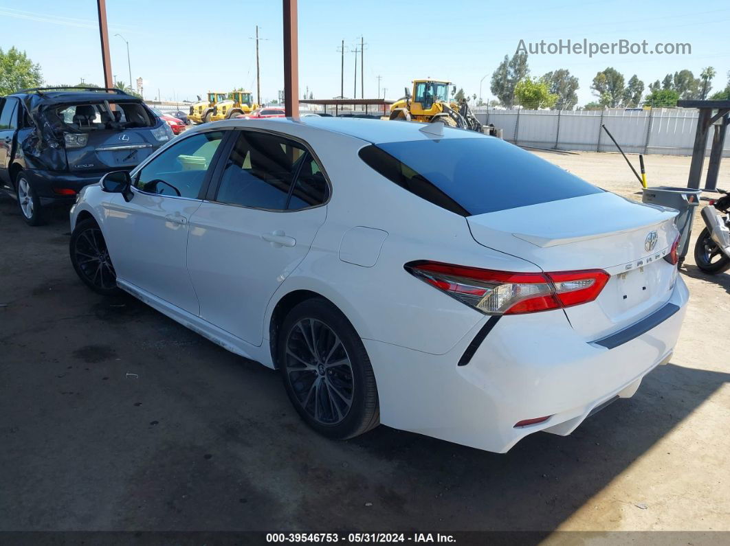 2019 Toyota Camry Se White vin: 4T1B11HK0KU193355