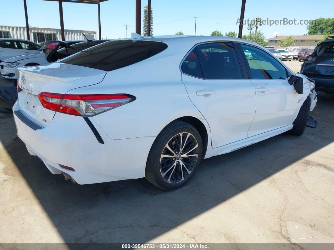 2019 Toyota Camry Se White vin: 4T1B11HK0KU193355