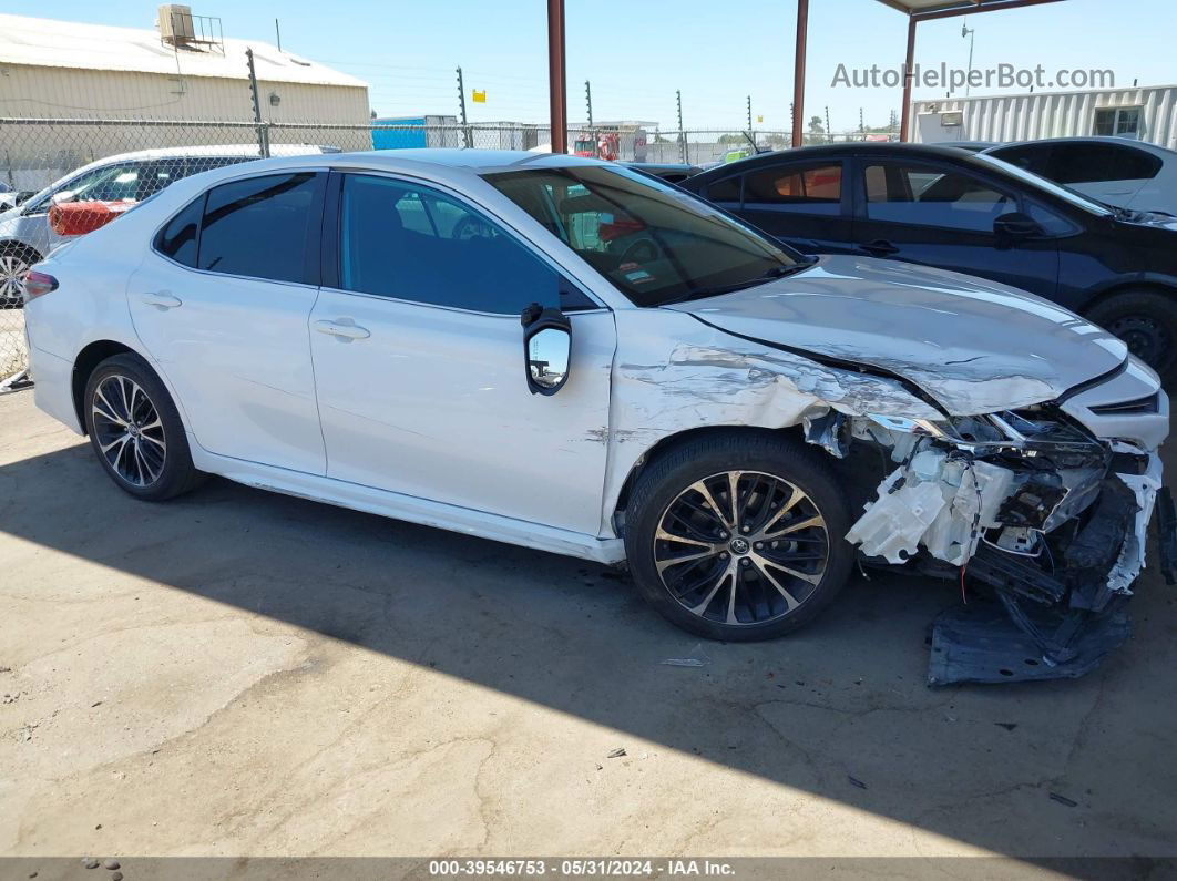 2019 Toyota Camry Se White vin: 4T1B11HK0KU193355