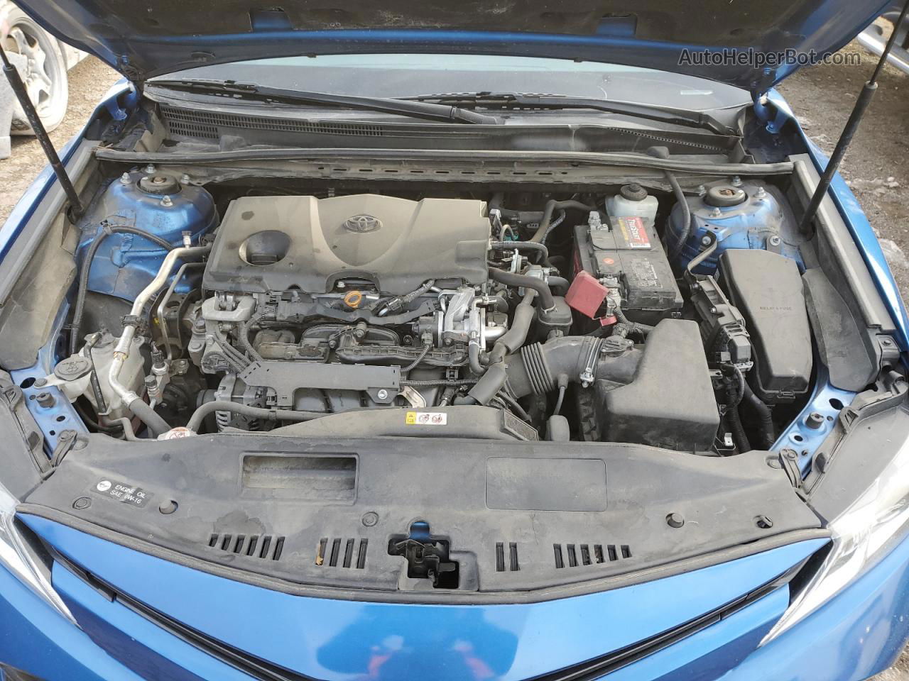 2019 Toyota Camry L Blue vin: 4T1B11HK0KU237399