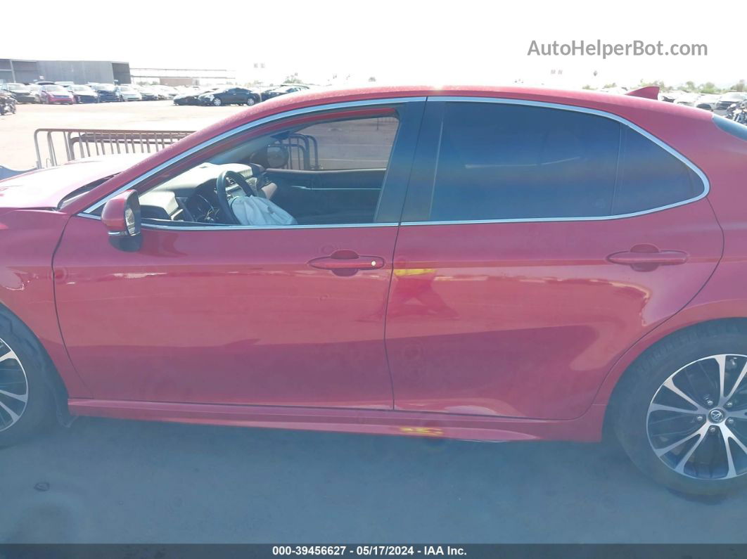 2019 Toyota Camry Se Red vin: 4T1B11HK0KU253926