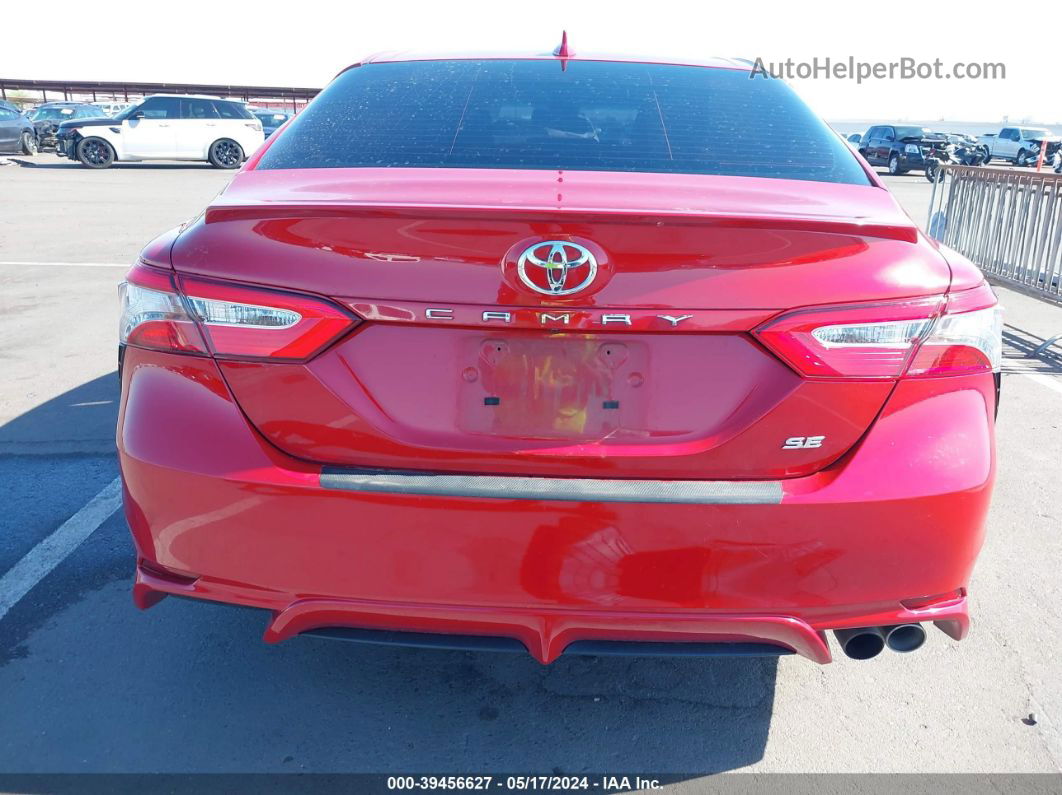 2019 Toyota Camry Se Red vin: 4T1B11HK0KU253926