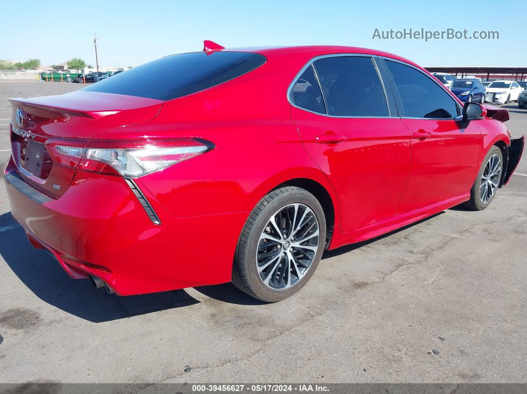 2019 Toyota Camry Se Red vin: 4T1B11HK0KU253926