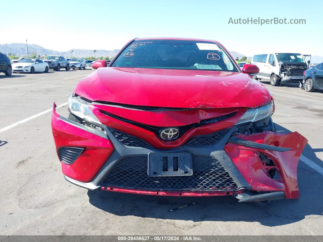 2019 Toyota Camry Se Red vin: 4T1B11HK0KU253926