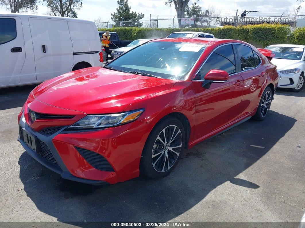 2019 Toyota Camry Se Red vin: 4T1B11HK0KU256499