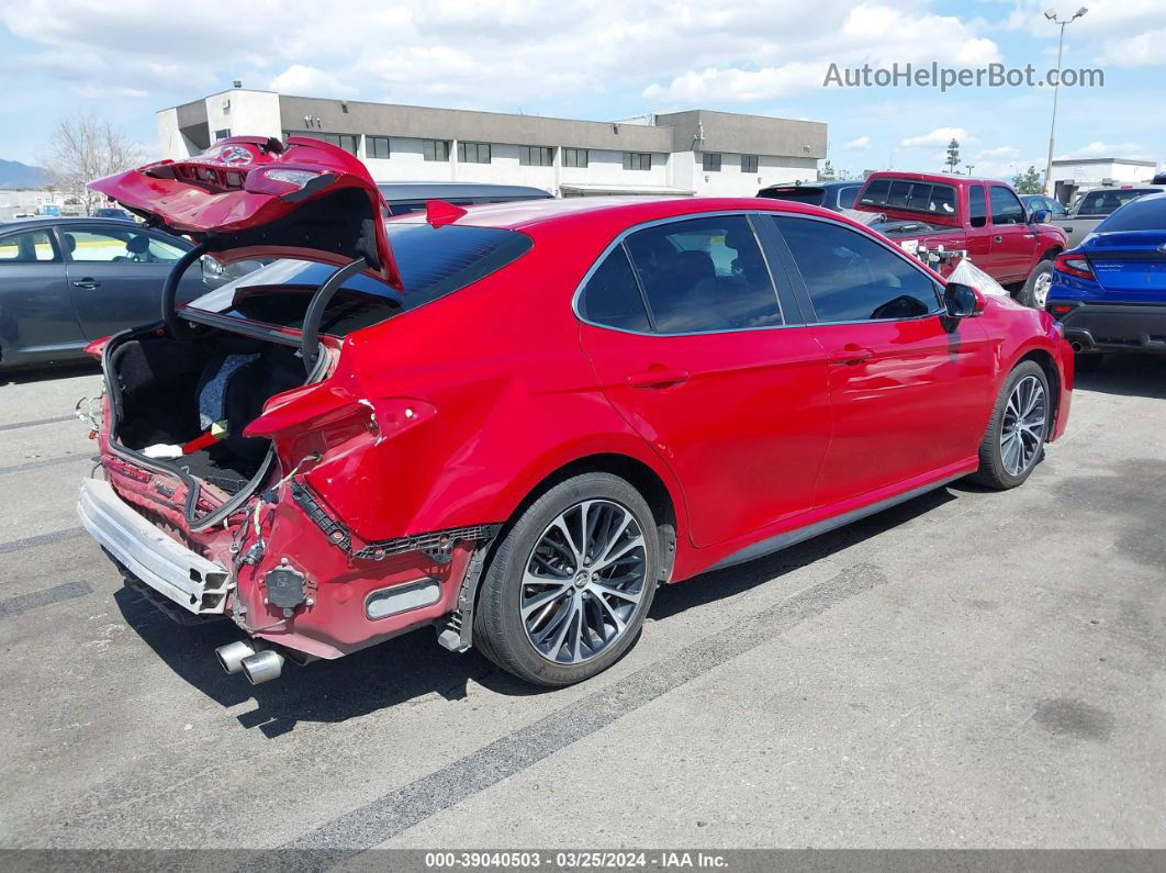 2019 Toyota Camry Se Red vin: 4T1B11HK0KU256499