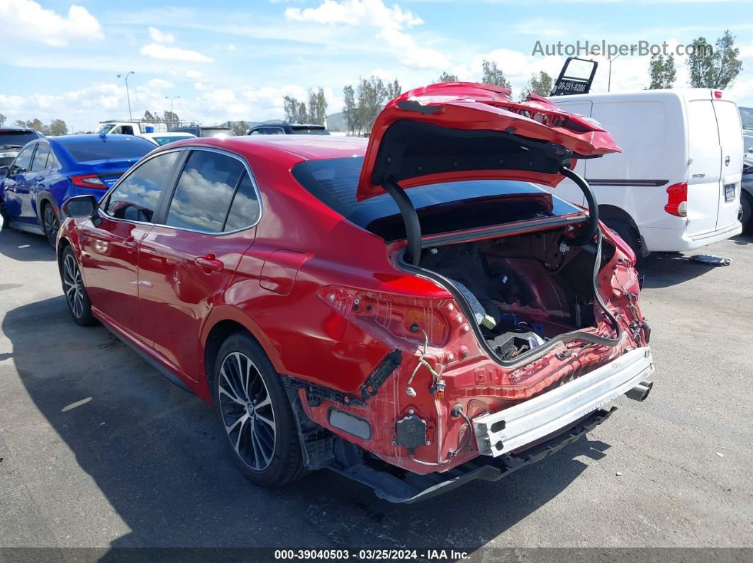 2019 Toyota Camry Se Red vin: 4T1B11HK0KU256499