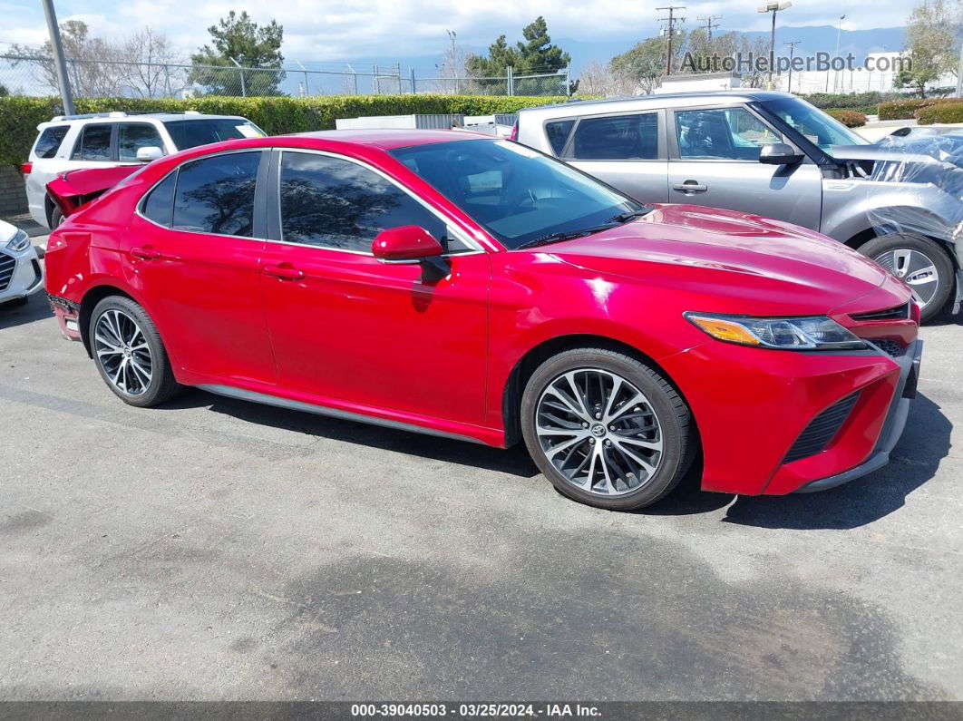 2019 Toyota Camry Se Red vin: 4T1B11HK0KU256499