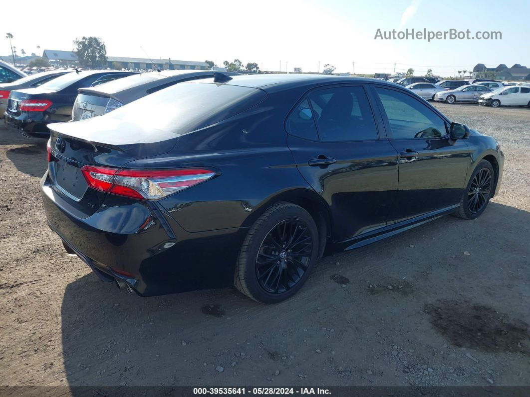 2019 Toyota Camry Se Black vin: 4T1B11HK0KU257362