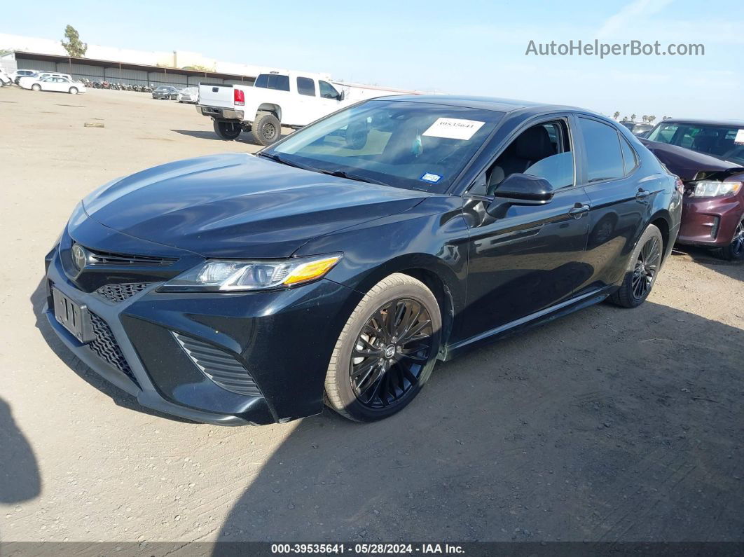 2019 Toyota Camry Se Black vin: 4T1B11HK0KU257362