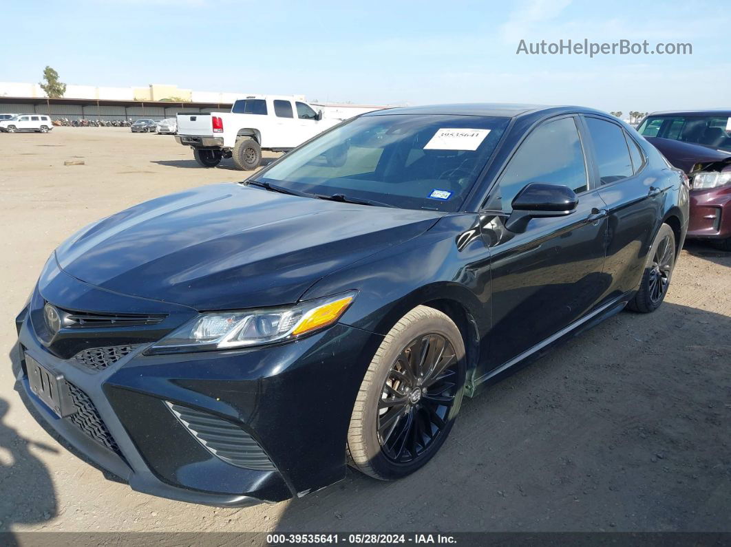 2019 Toyota Camry Se Black vin: 4T1B11HK0KU257362