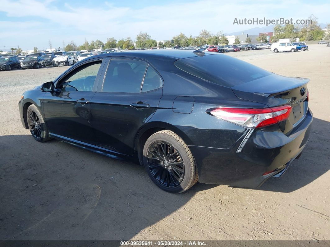 2019 Toyota Camry Se Black vin: 4T1B11HK0KU257362