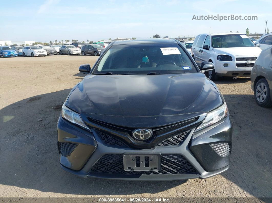 2019 Toyota Camry Se Black vin: 4T1B11HK0KU257362