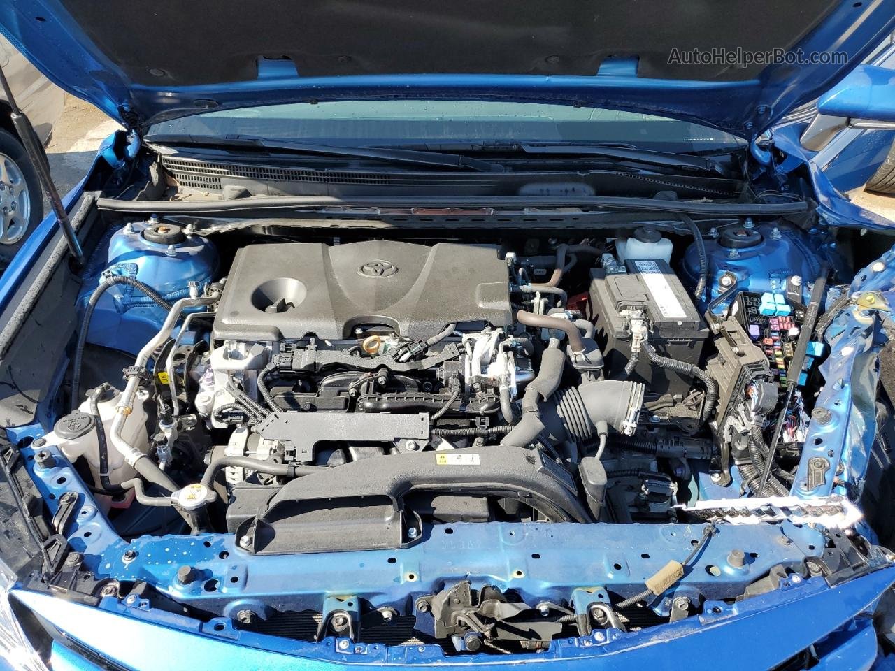 2019 Toyota Camry L Blue vin: 4T1B11HK0KU261511