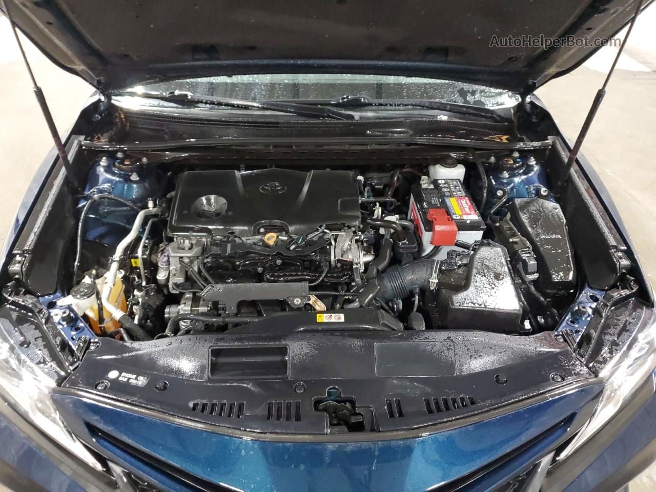 2019 Toyota Camry L Blue vin: 4T1B11HK0KU274467