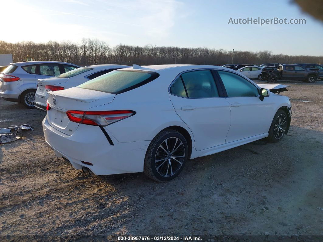 2019 Toyota Camry Se White vin: 4T1B11HK0KU278731