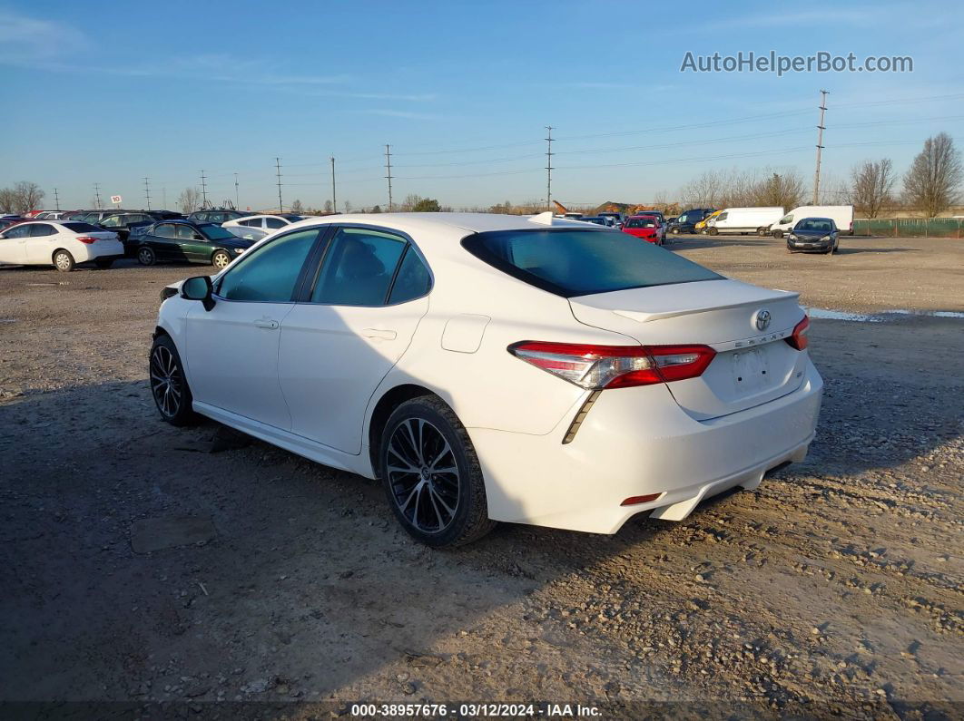 2019 Toyota Camry Se White vin: 4T1B11HK0KU278731