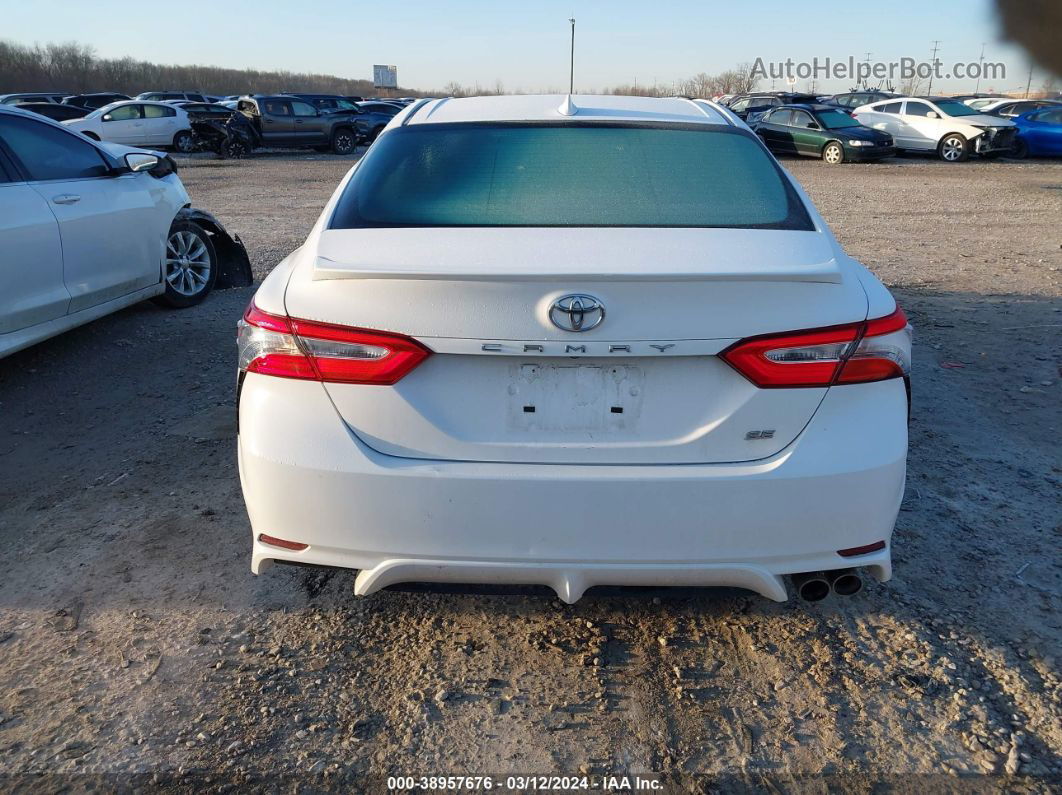 2019 Toyota Camry Se White vin: 4T1B11HK0KU278731