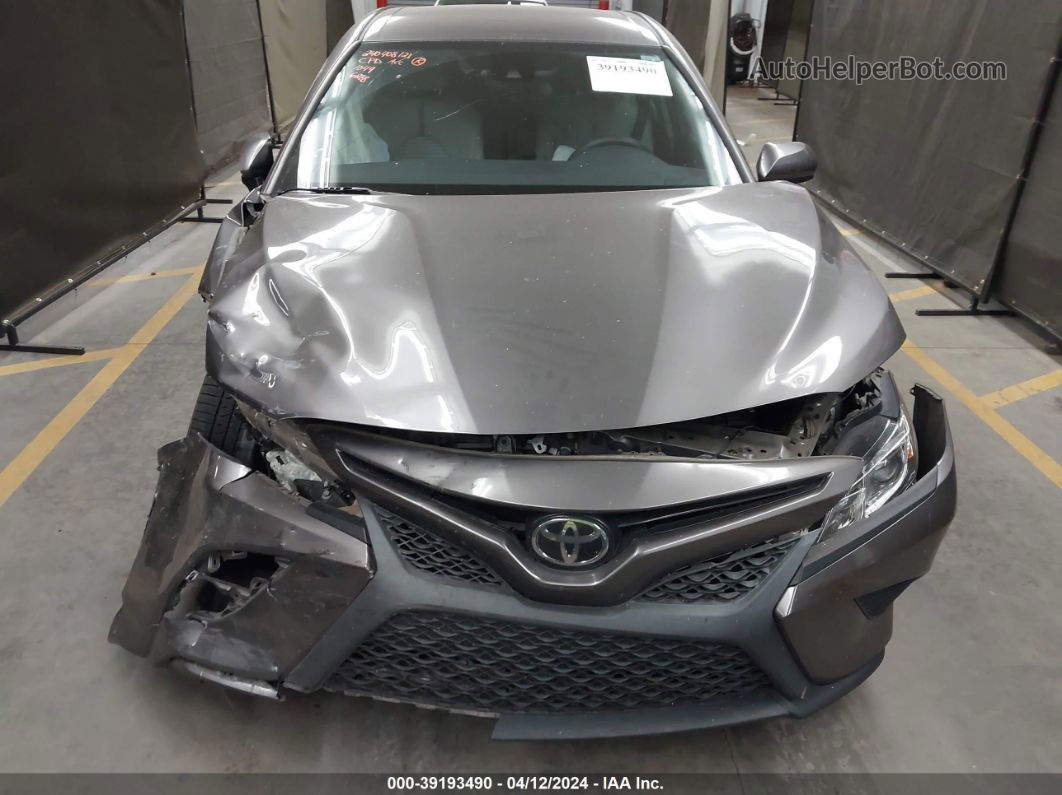 2019 Toyota Camry Se Gray vin: 4T1B11HK0KU686288